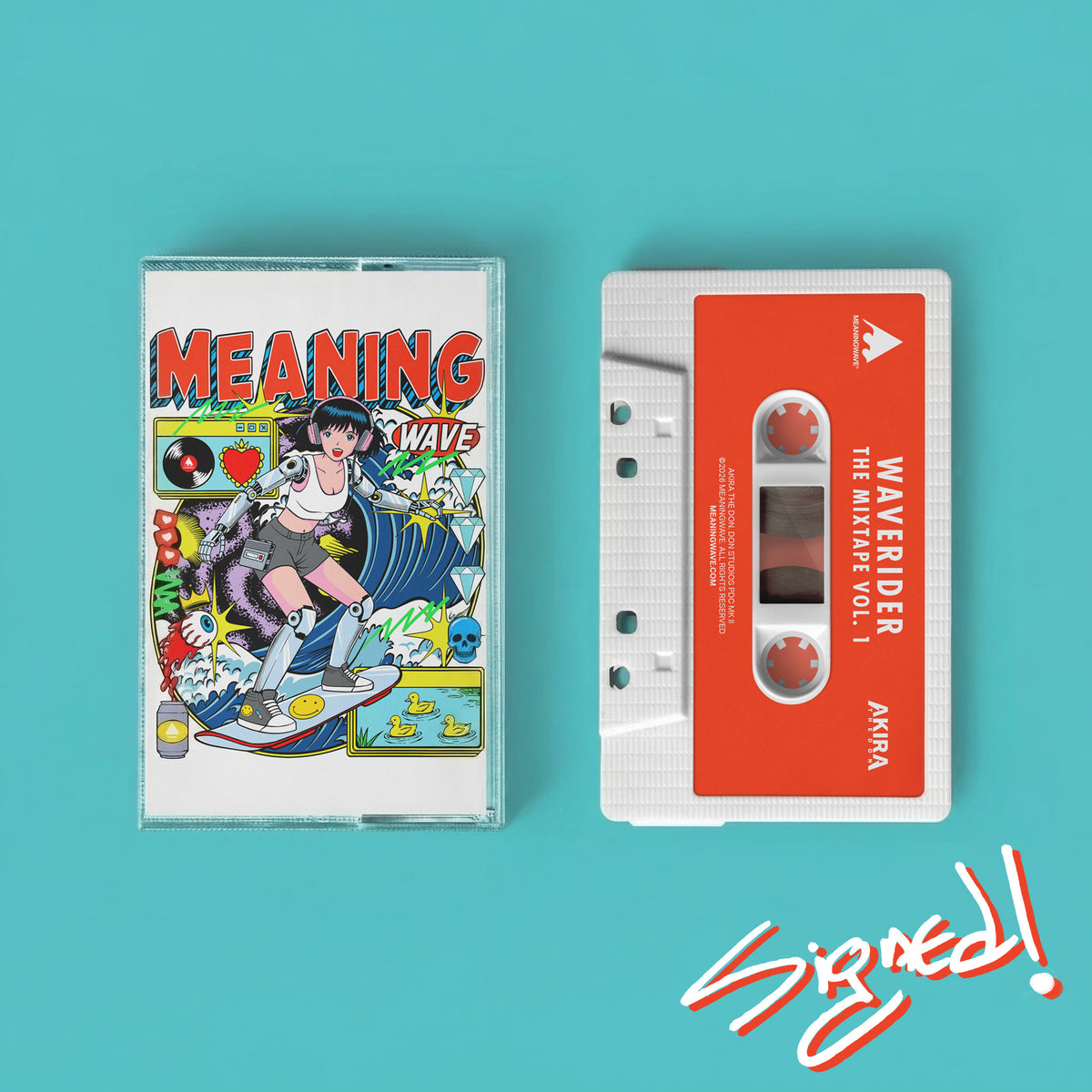 WAVERIDER | Signed Canvas, CD & Cassette Bundle – Meaningwave