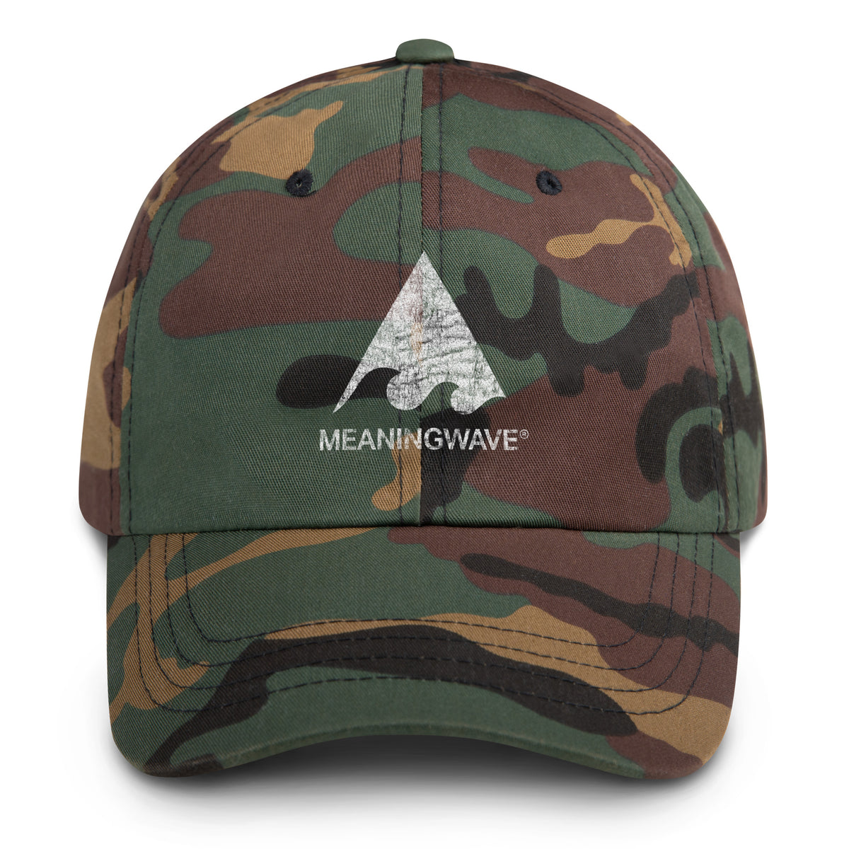 Vintage Logo Camo Dad Cap | Meaningwave Classics