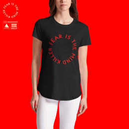 DUNEWAVE Fear Circle Womens Crew Tee