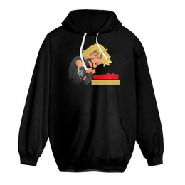 AKIRA PEANUTS BLACK Cotton Hoodie