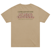 I LITERALLY GOT RICH with Scott Adams | Oversized T-Shirt - Khaki - back