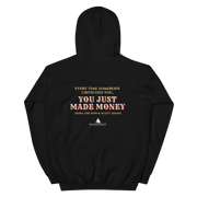 CHA CHING with Scott Adams | Hoodie - Black - back