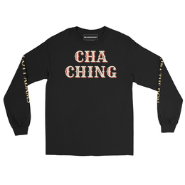 CHA CHING with Scott Adams | Long Sleeve Shirt - Black - front
