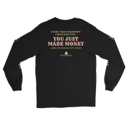 CHA CHING with Scott Adams | Long Sleeve Shirt - Black - back