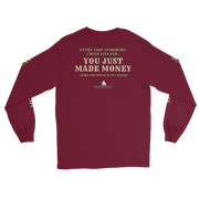 CHA CHING with Scott Adams | Long Sleeve Shirt - Maroon - back