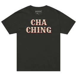 CHA CHING with Scott Adams | Oversized T-Shirt - Washed Black - front