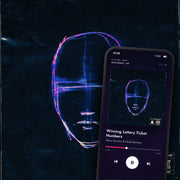 HOW TO GET RICH VOL. 3 digital album: cover art with a phone playing it on meaningwave.com