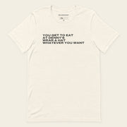 YOU GET TO EAT AT DENNY'S with Norm Macdonald | T-Shirt - Vintage White - front