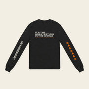 THE GREATEST GIG IN THE WORLD with Norm Macdonald | Long Sleeve Shirt - Black - back