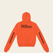 I LIKE LIFE with Norm Macdonald | Hoodie - Orange - back