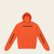 I LIKE LIFE with Norm Macdonald | Hoodie - Orange - front