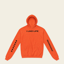 I LIKE LIFE with Norm Macdonald | Hoodie - Orange - front