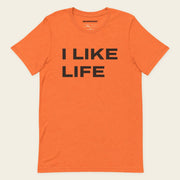 I LIKE LIFE with Norm Macdonald | T-Shirt - Orange - front