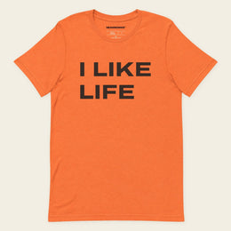 I LIKE LIFE with Norm Macdonald | T-Shirt - Orange - front