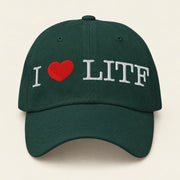 I ♥ LIVING IN THE FUTURE | Dad Cap - Spruce - front