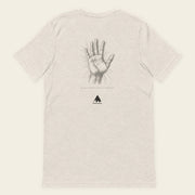 FEELING IS THE SECRET with Neville Goddard T-Shirt in Heather Dust, back