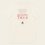 ASSUME TO BE TRUE with Neville Goddard T-Shirt in Vintage White, back