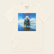 STOP TRYING with Neville Goddard Album Cover T-Shirt in Vintage White, front
