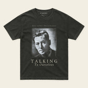 TALKING TO OURSELVES with Neville Goddard Oversized T-Shirt in Washed Black, front