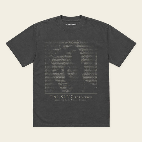 THE WORD MADE VISIBLE with Neville Goddard Faded T-Shirt in Faded Black, front