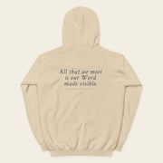ALL THAT WE MEET with Neville Goddard Hoodie in Sand, back