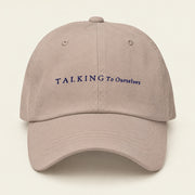 TALKING TO OURSELVES with Neville Goddard Dad Cap in Stone, front