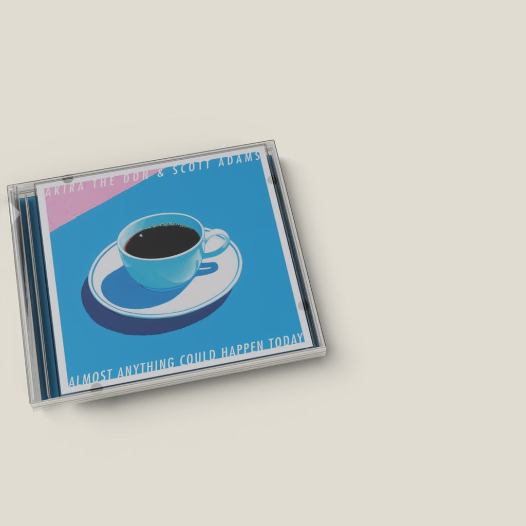 ALMOST ANYTHING COULD HAPPEN TODAY with Scott Adams CD, the disc sliding into place (loop)