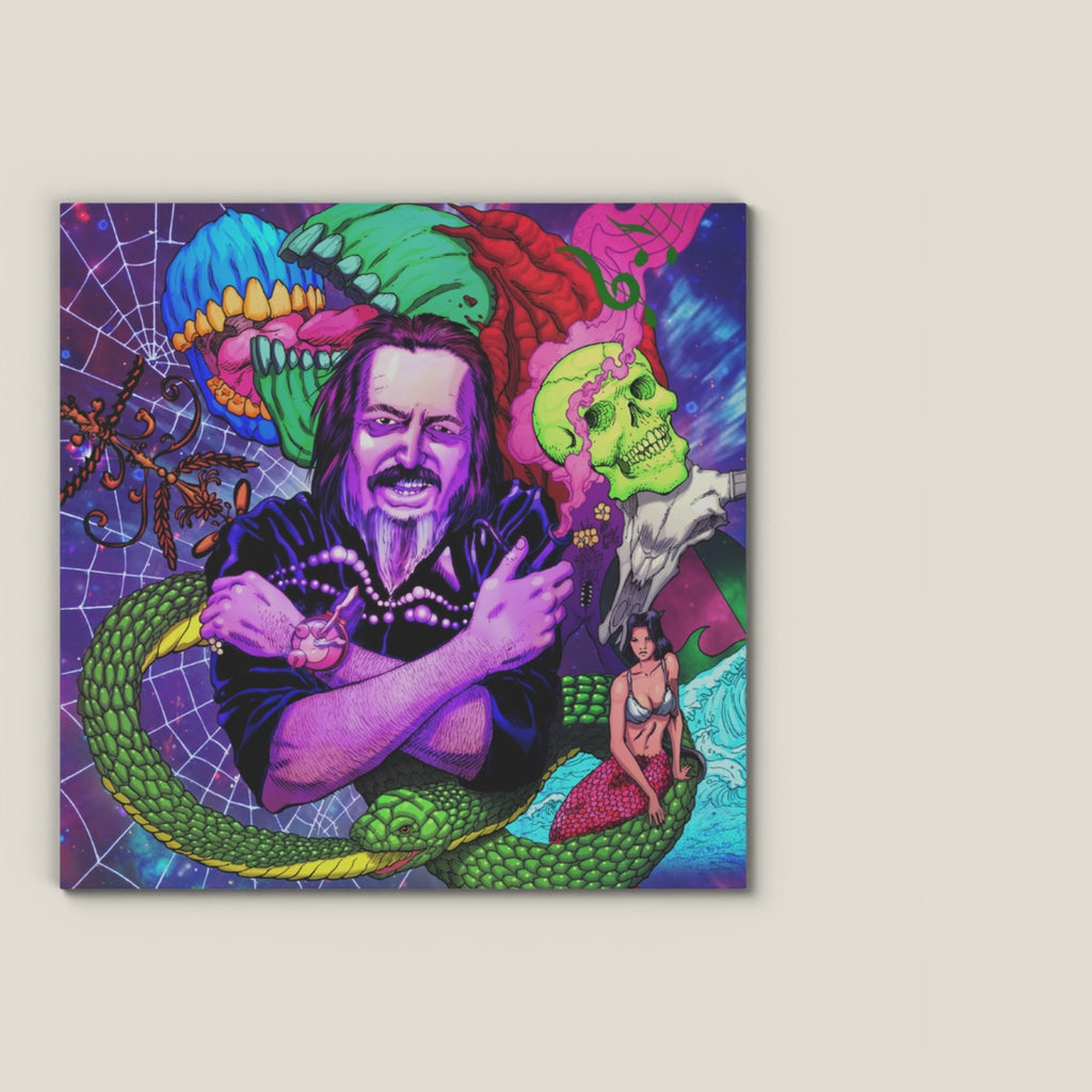WATTSWAVE VI: The Web of Life 2 double vinyl, records sliding out of the sleeve (loop)