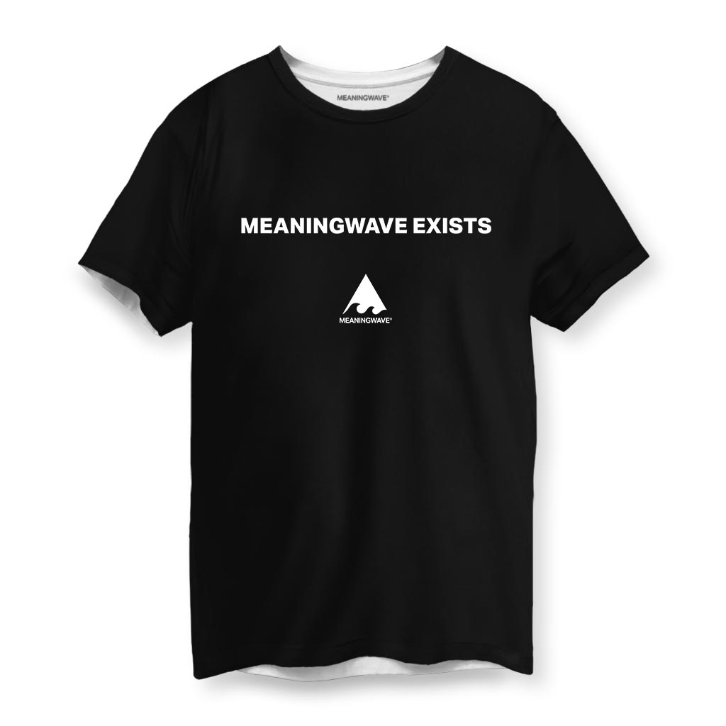 MEANINGWAVE EXISTS Men's Cotton T-Shirt