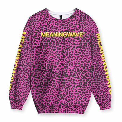 Meaningwave Neon Leopard Sweatshirt