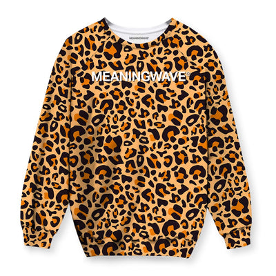 Meaningwave Leopard Sweatshirt
