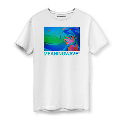 MEANINGWAVE Lum Aquamarine Dream Men's Cotton T-Shirt