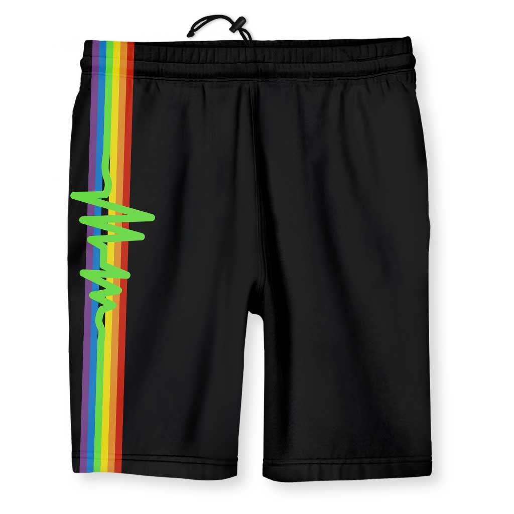 Dark Side of the Wave Athletic Shorts