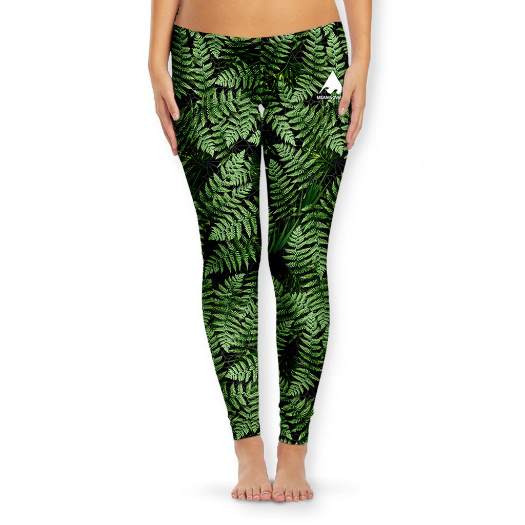 MEANINGWAVE AESTHETIC FERN Women's Tights