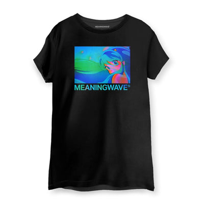 MEANINGWAVE Lum Aquamarine Dream Women's Cotton T-Shirt