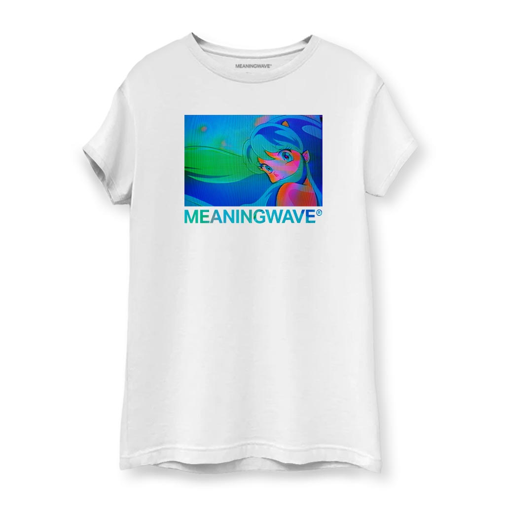 MEANINGWAVE Lum Aquamarine Dream Women's Cotton T-Shirt