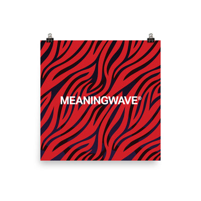 Meaningwave Rick James Neon Zebra  | Poster