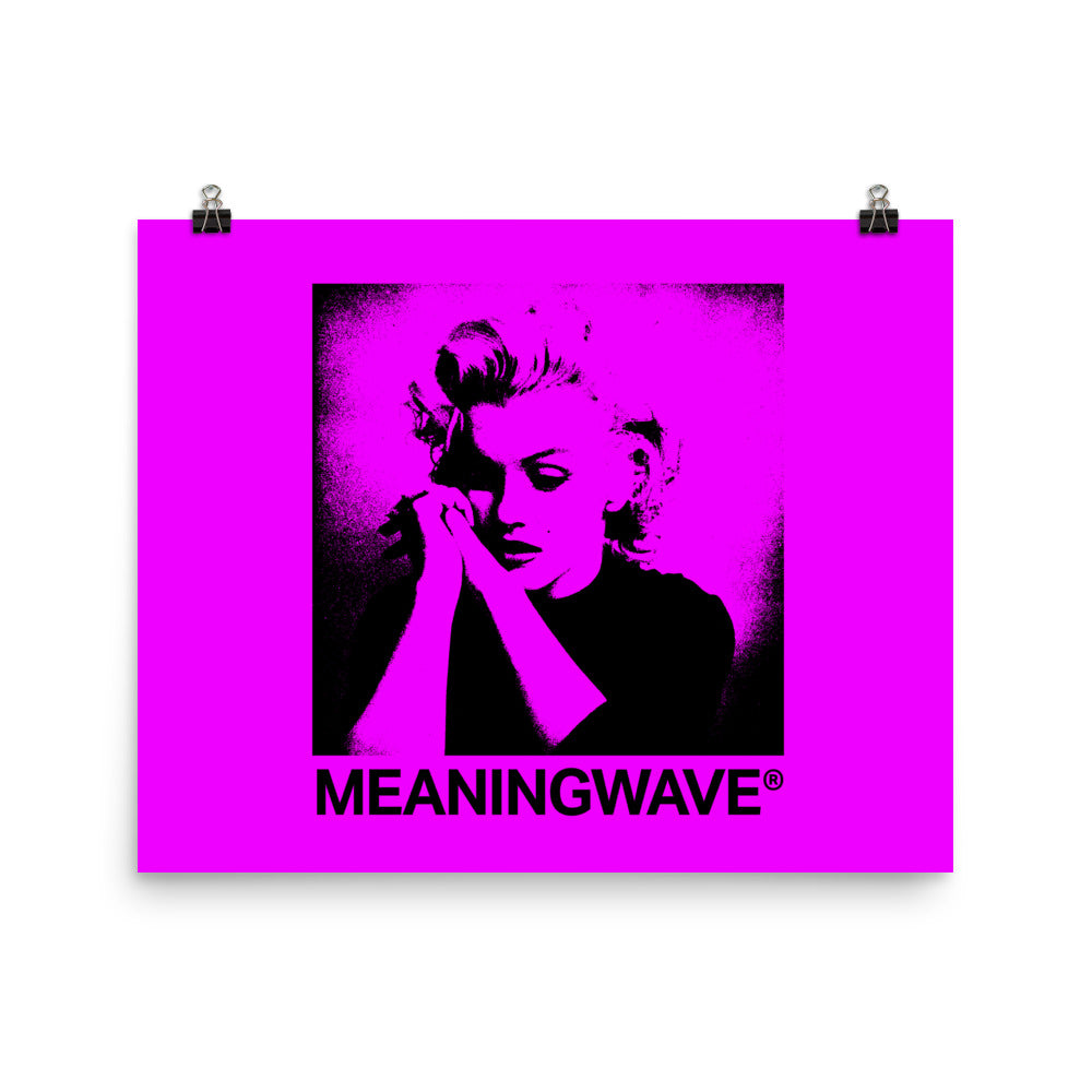MEANINGWAVE Marilyn Monroe - Generally Miserable Poster