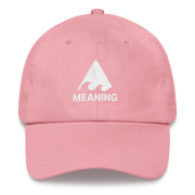 MEANINGWAVE Classic Logo Dad hat (Pink & Blue)