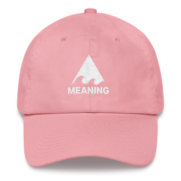 MEANINGWAVE Classic Logo Dad hat (Pink & Blue)
